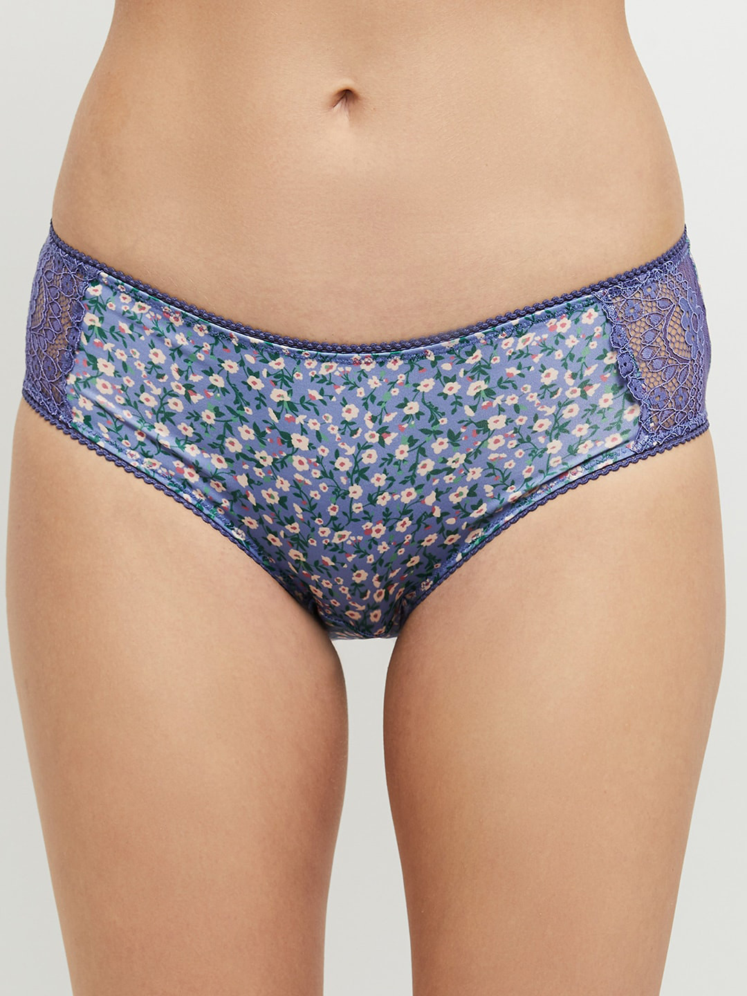 Buy Max Women Lavender & White Floral Print Basic Briefs SU21BRIEF02