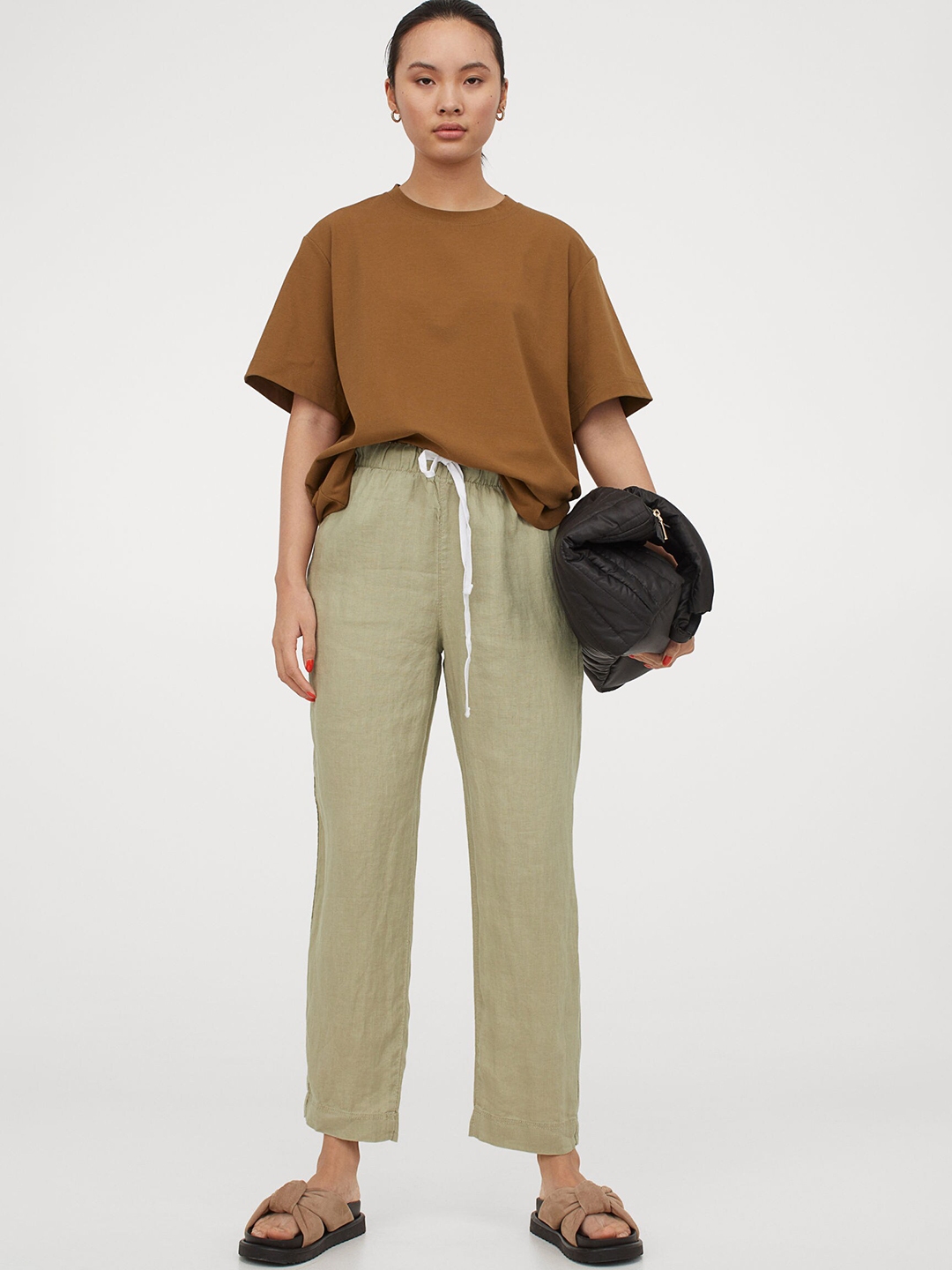 h and m linen joggers