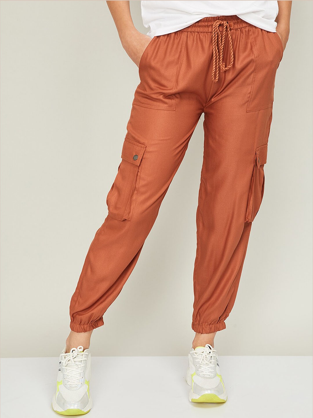 rust joggers womens