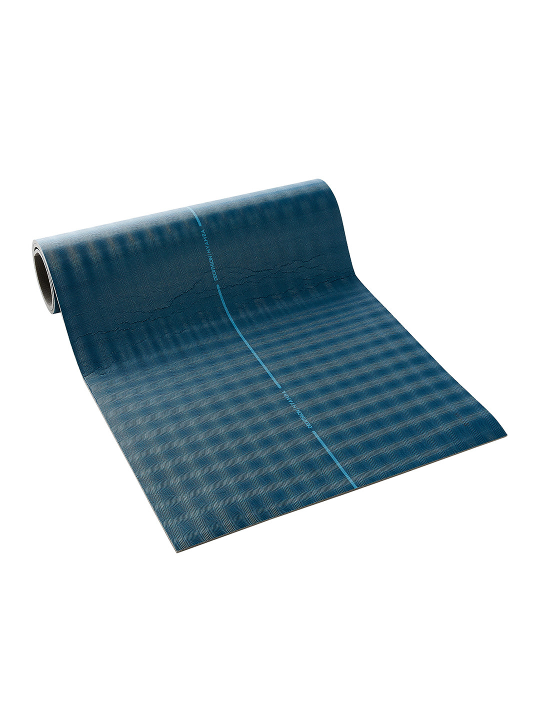Buy NYAMBA By Decathlon Unisex Turquoise Blue Checked Yoga Mat Yoga