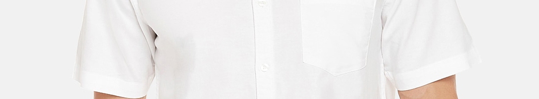 Buy BYFORD By Pantaloons Men White Regular Fit Solid Casual Shirt ...