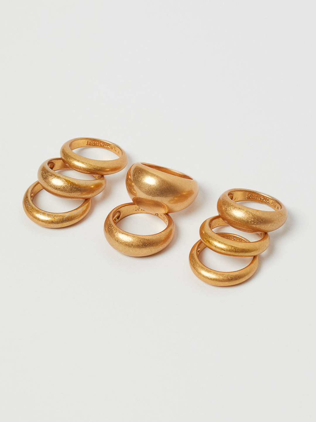 Buy H&M Women Gold 8 Pack Rings Ring for Women 14178926 Myntra