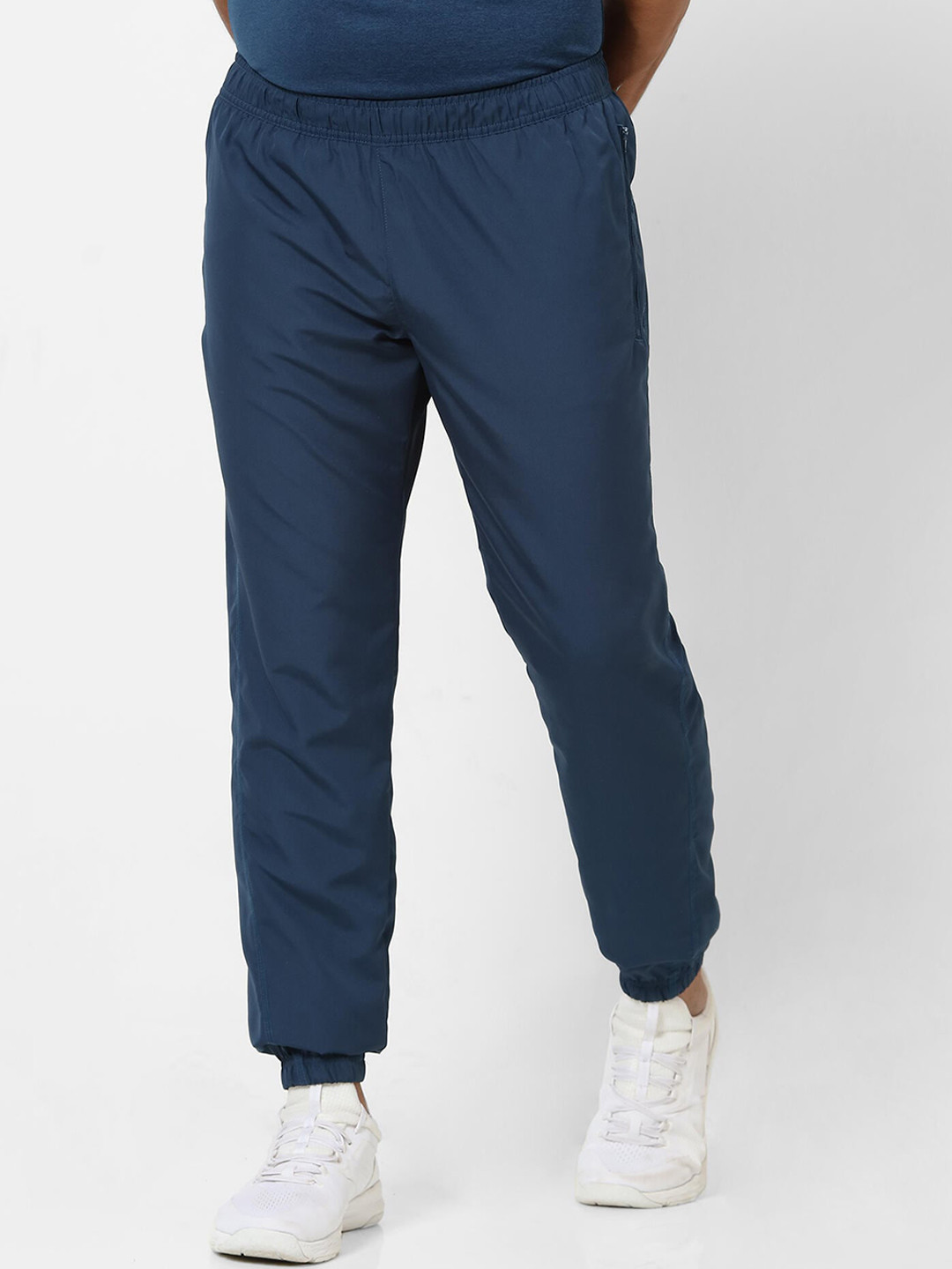 Buy Domyos By Decathlon Men Solid Blue Slim Fit Fitness Trackpant With