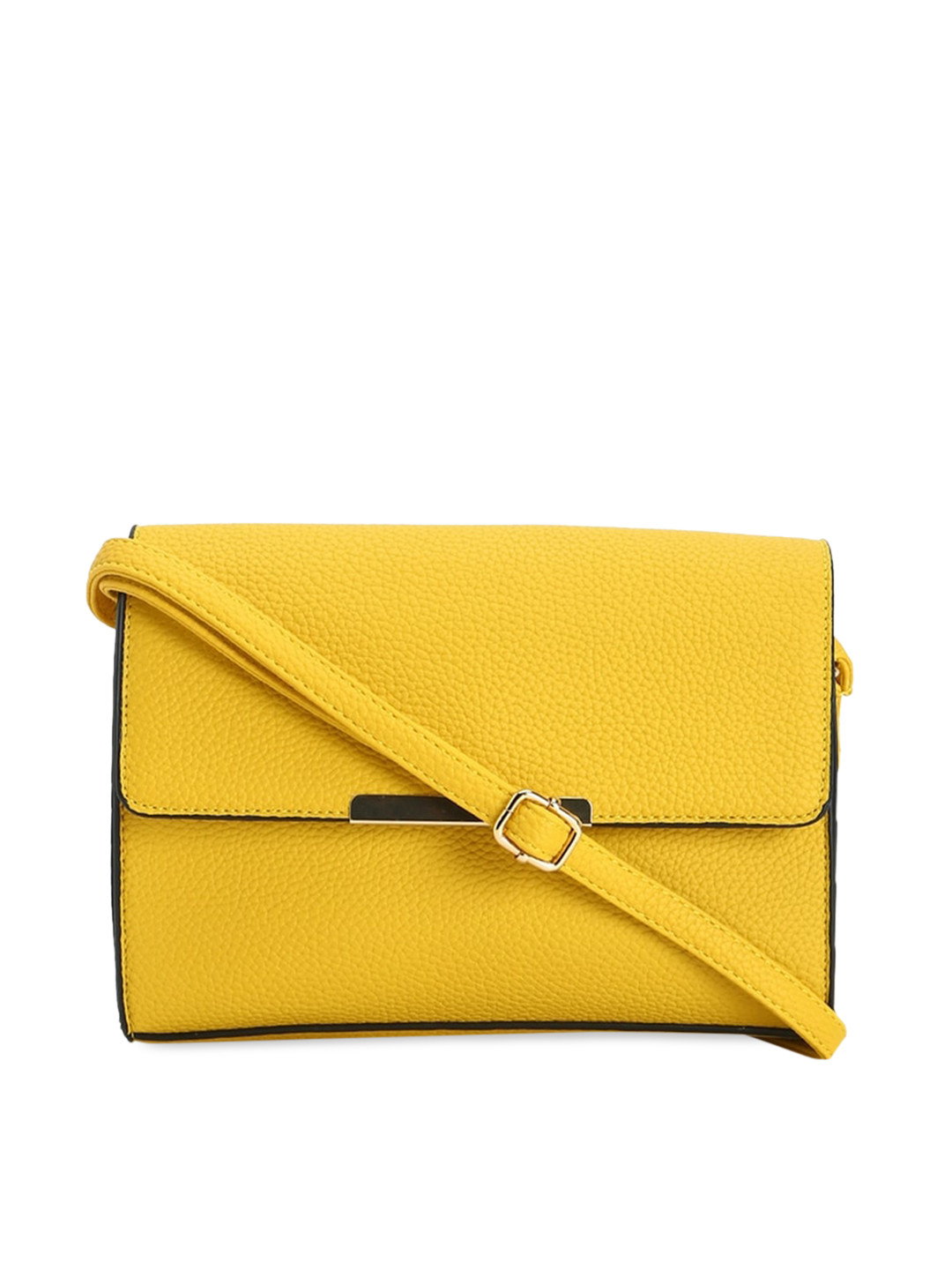 Buy FOREVER 21 Yellow Solid Sling Bag Handbags for Women 14030110