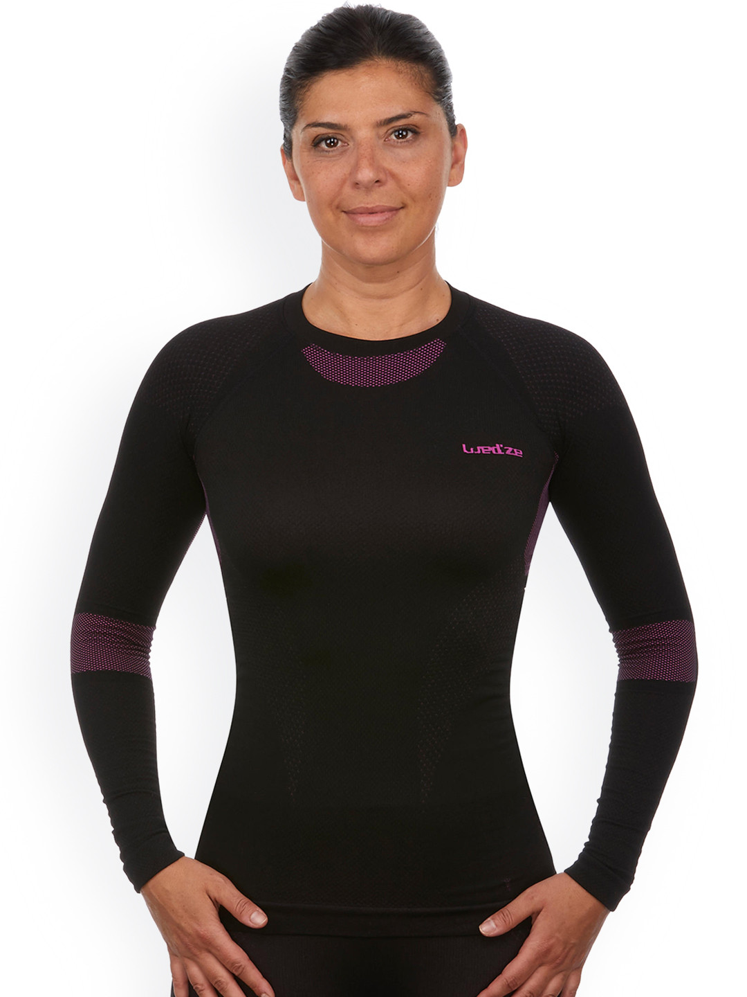 Buy WEDZE By Decathlon Women Black Solid 580 I Thermal Top Thermal