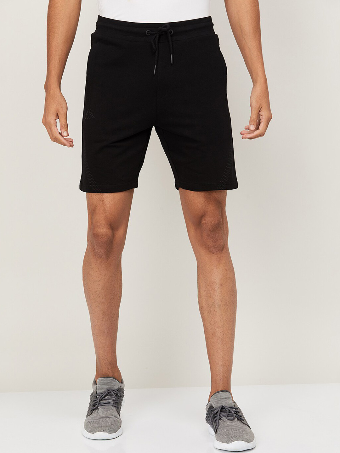 Buy Kappa Men Black Solid Regular Fit Sports Shorts Shorts for Men