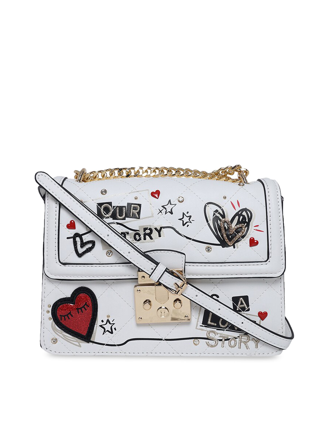Buy ALDO White Applique Sling Bag Handbags for Women 14059866 Myntra