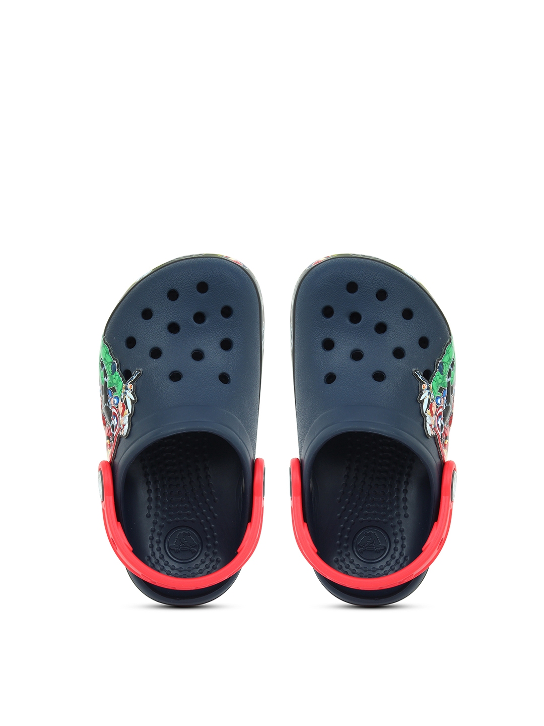 Buy Crocs Boys Navy Blue & Red Solid Clogs - Flip Flops for Boys ...