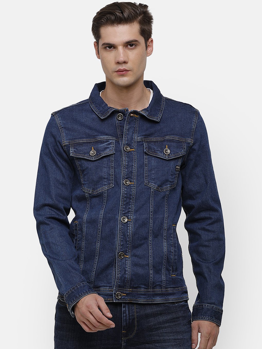 Buy Voi Jeans Men Blue Denim Jacket - Jackets for Men 14287364 | Myntra