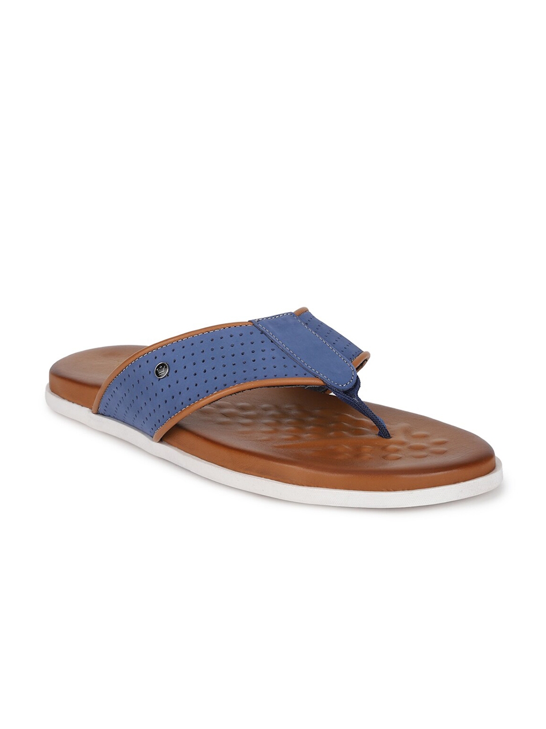 louis philippe men's leather sandals and floaters
