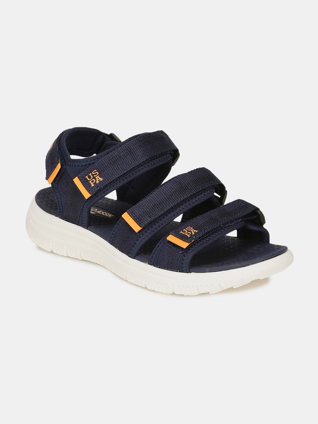 Buy U.S. Polo Assn. Men Navy Blue Solid Sports Sandals Sports Sandals