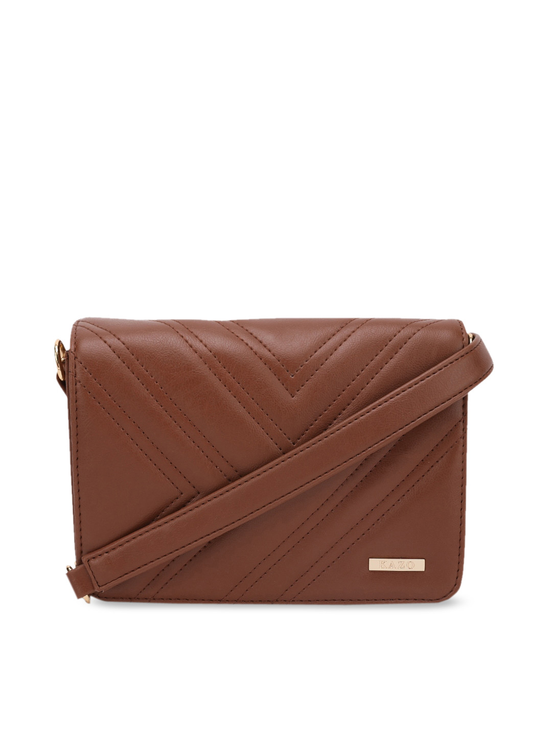 Buy Kazo Brown Quilted Sling Bag Handbags for Women 14327920 Myntra