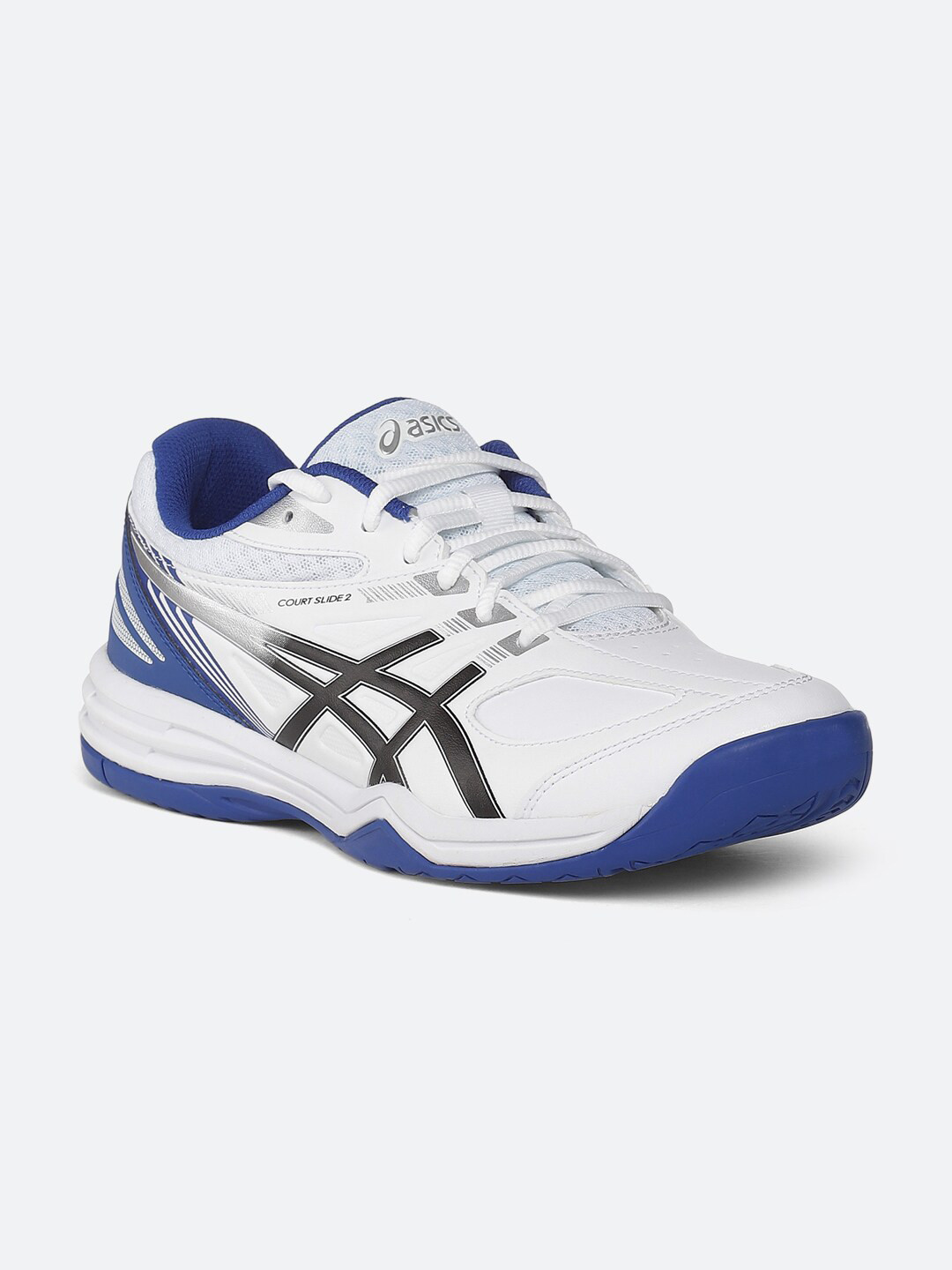 Buy ASICS Court Slide 2 Men White Synthetic Tennis Shoes Sports Shoes