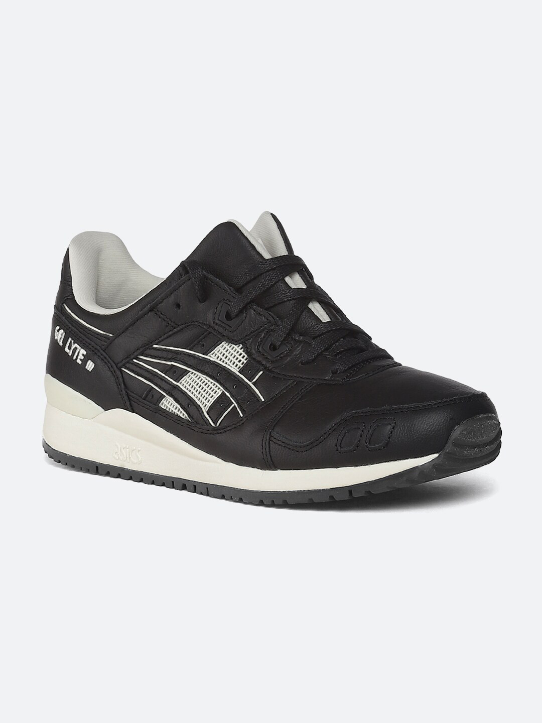 Buy ASICS Gel Lyte Iii Og Men Black Leather Running Shoes Sports