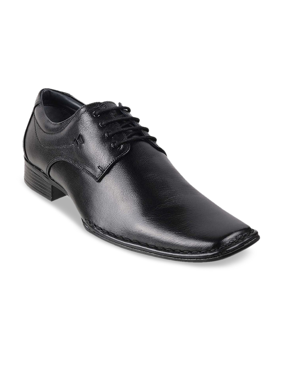myntra black formal shoes