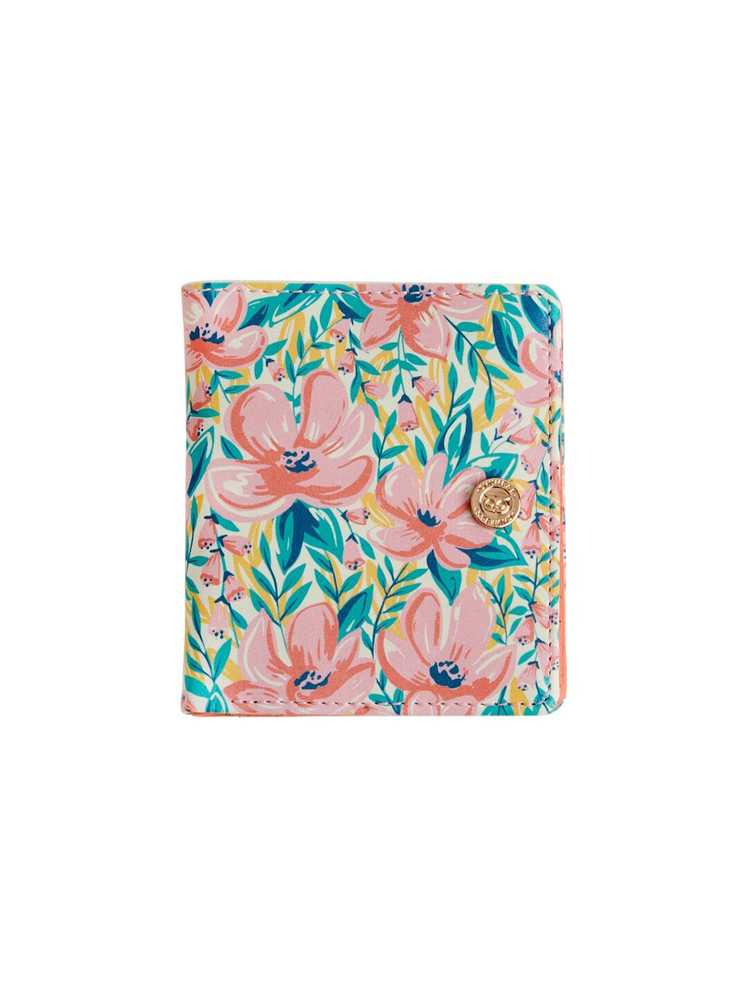 Buy Chumbak Women Pink & Blue Printed Two Fold Wallet Wallets for