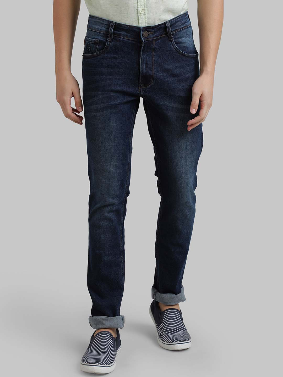 Buy Parx Men Blue Tapered Fit Light Fade Jeans Jeans for Men 14397280