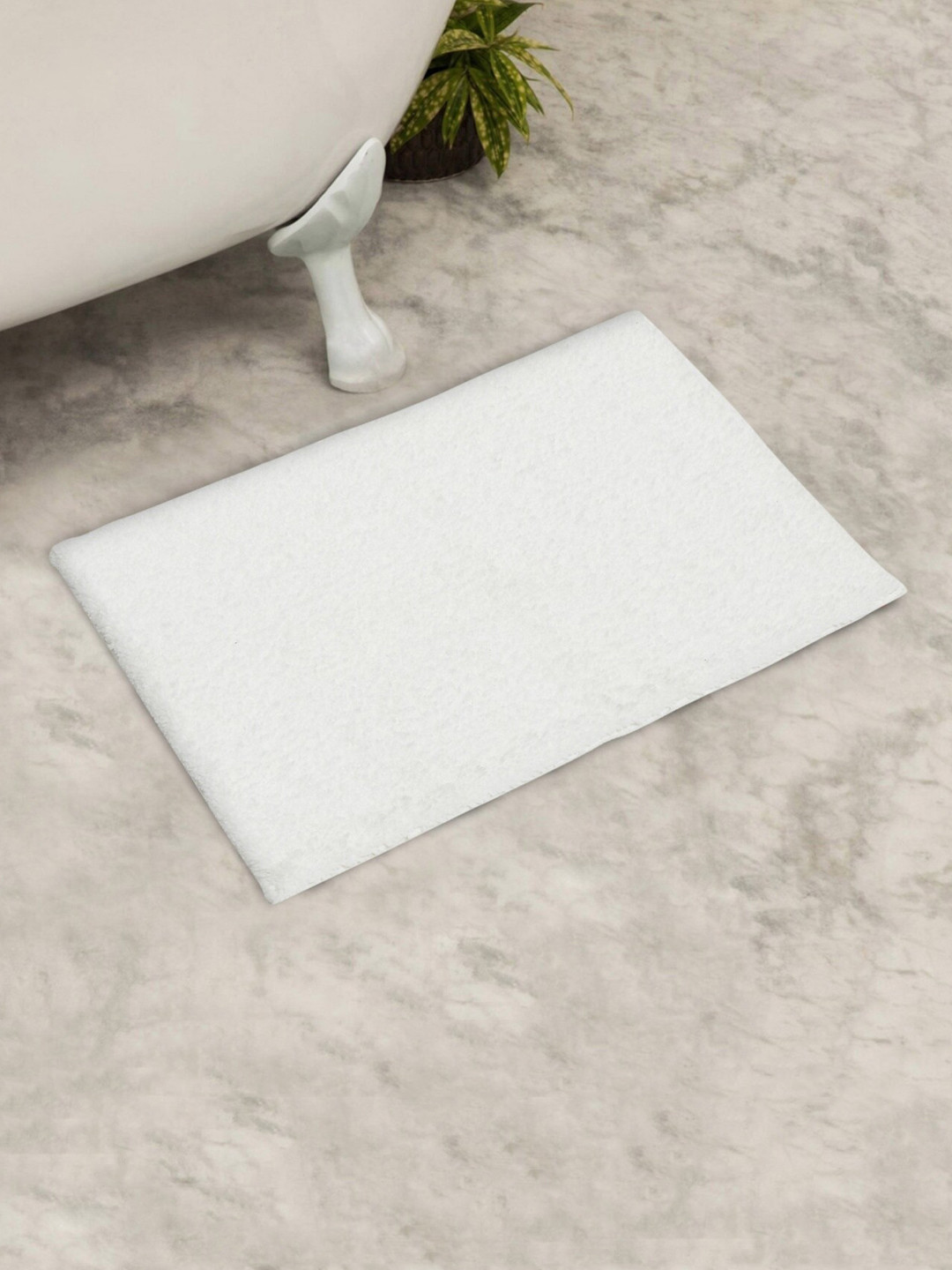 Buy Home Centre White Solid Bath Mat Bath Rugs for Unisex 14418802