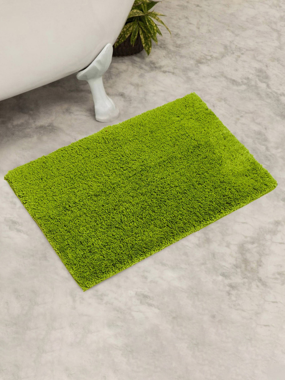 Buy Home Centre Green Solid Rectangular Bath Rug Bath Rugs for Unisex