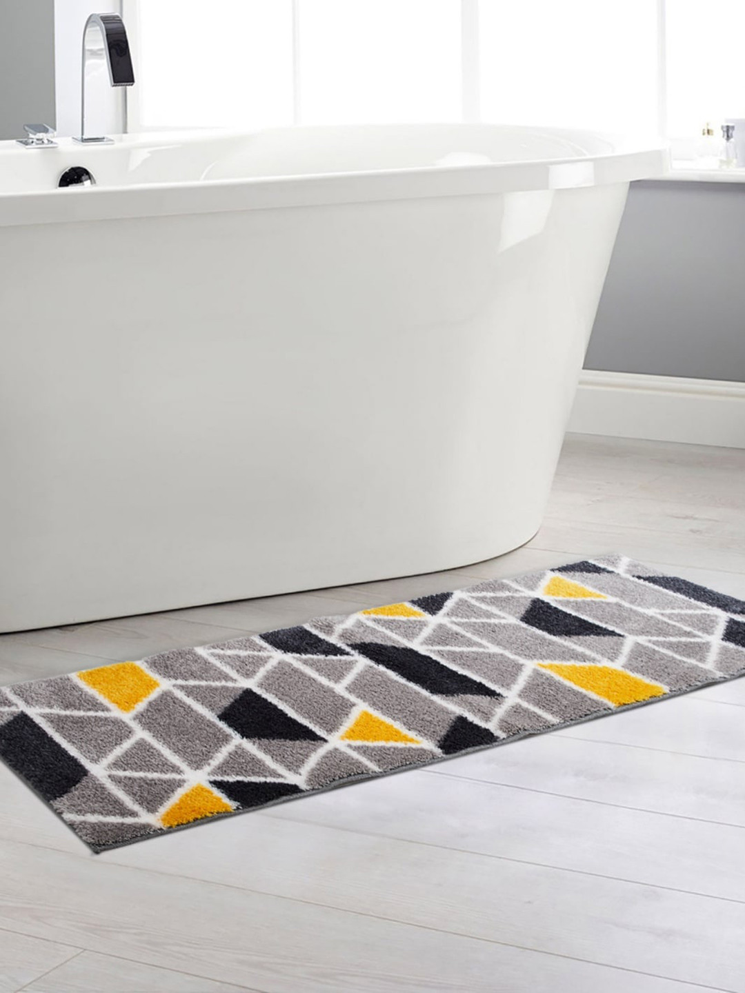 Buy Home Centre Grey & Black Everyday Essentials Mekong Geometric