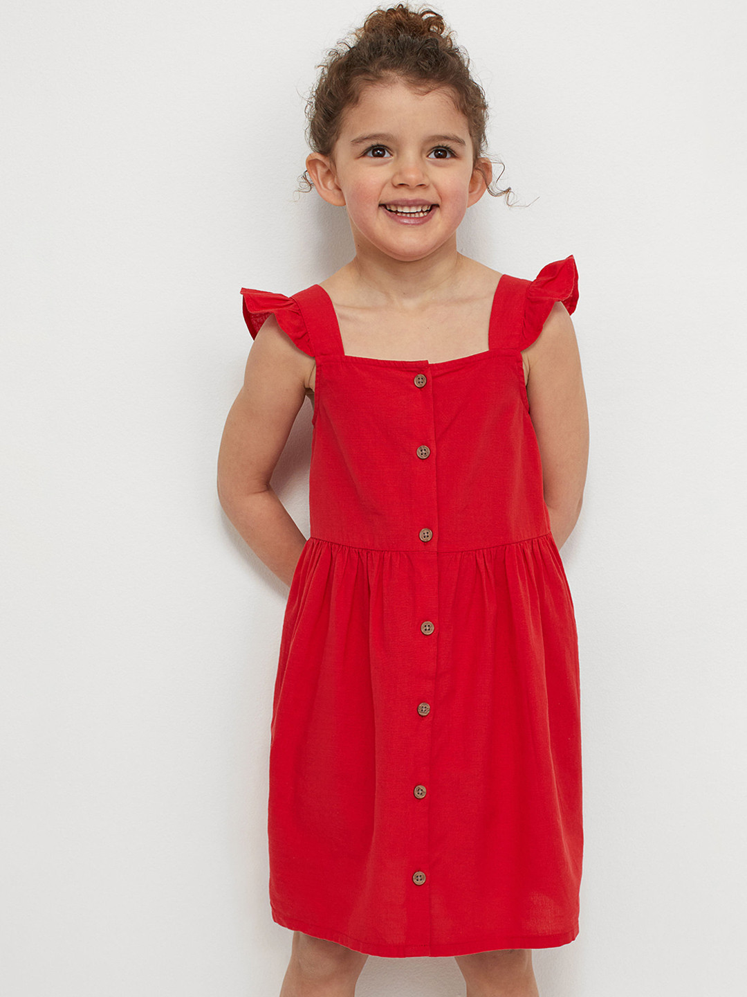 Buy H&M Girls Red Cotton Dress Dresses for Girls 14232726 Myntra