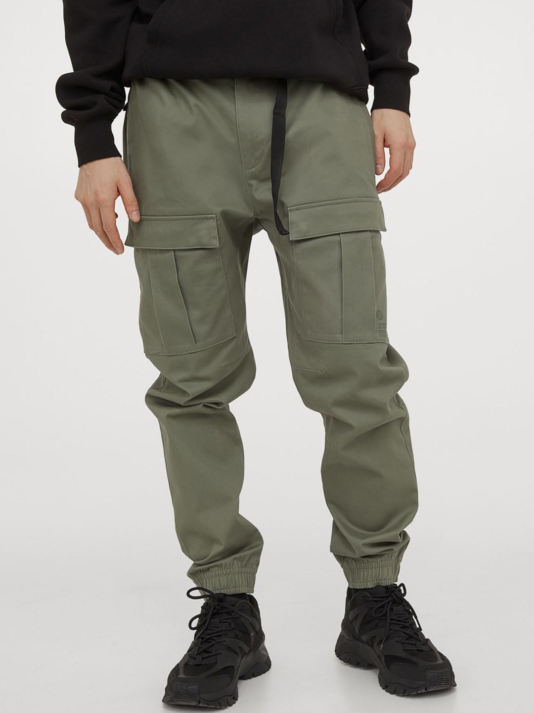 Buy H&M Men Green Cargo Joggers Trousers for Men 14421048 Myntra