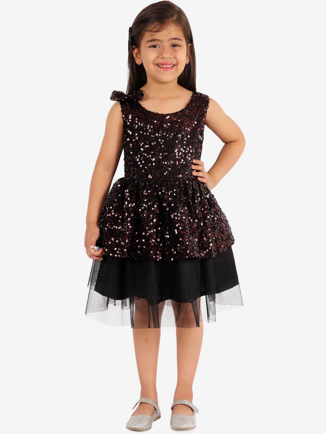 net sequin gown