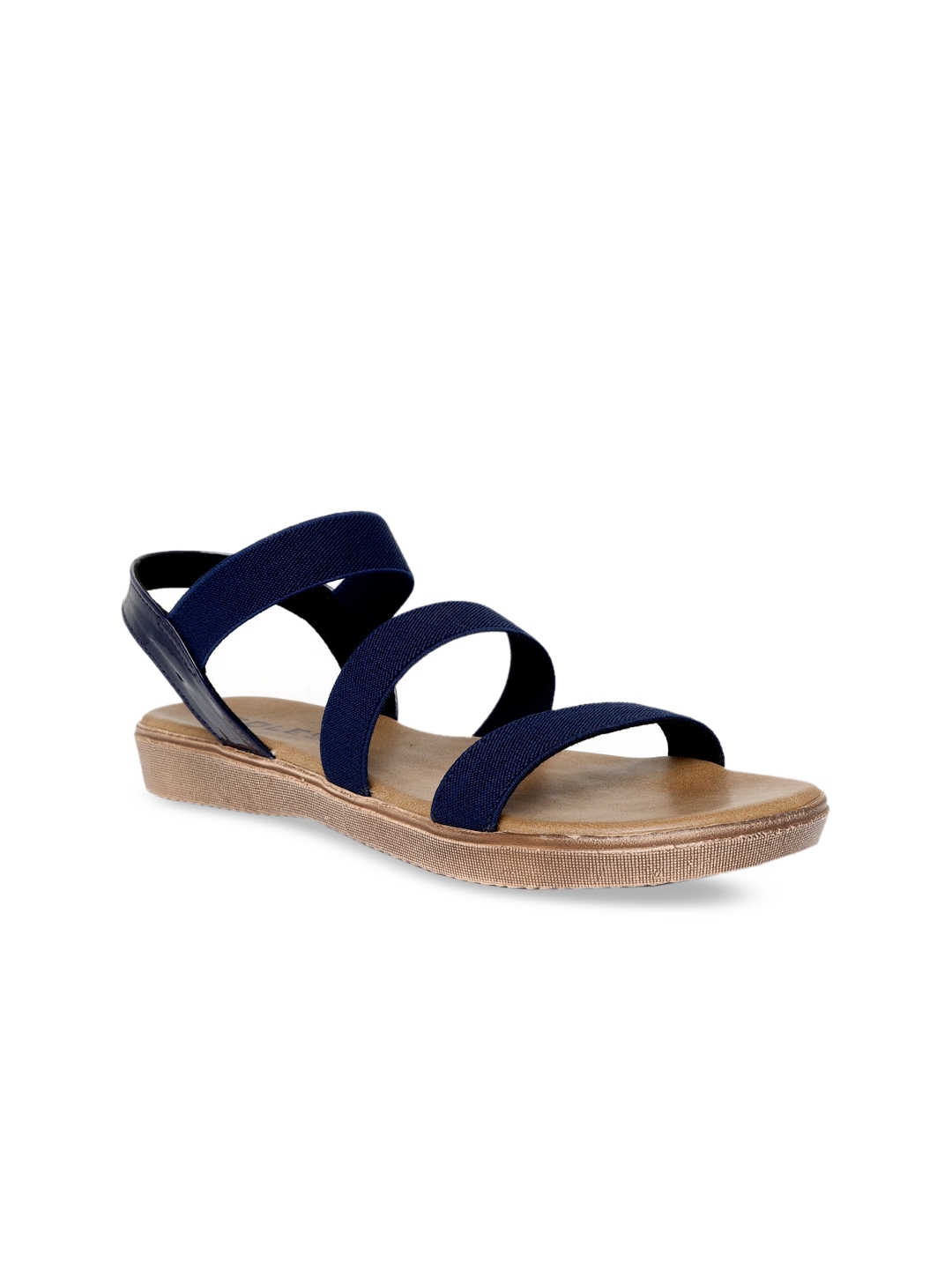 flat shoes with blue soles