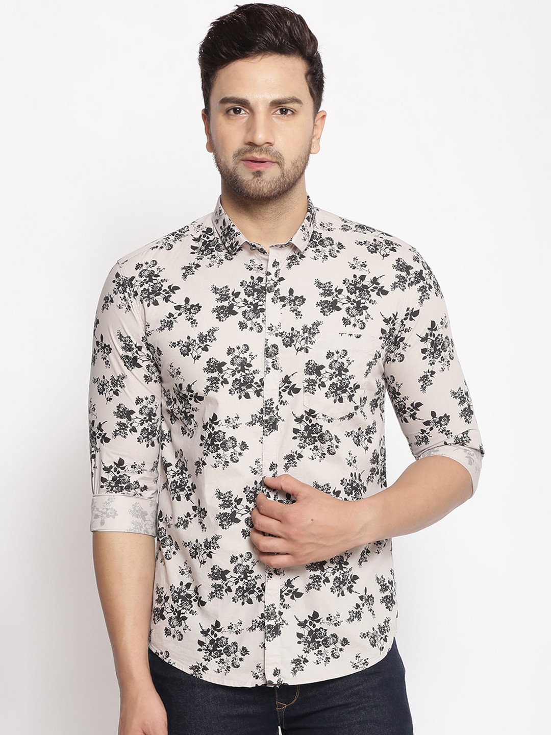myntra printed shirts