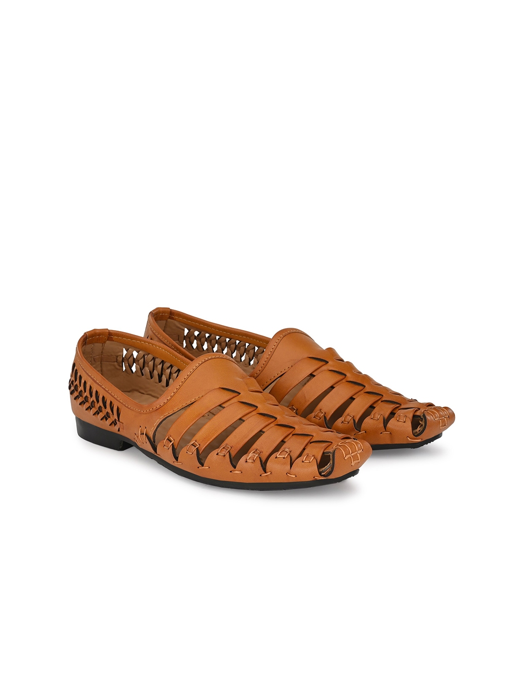 Buy Absolutee Shoes Men Tan Brown Fisherman Sandals - Sandals for Men ...