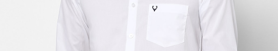 Buy Allen Solly Men White Slim Fit Solid Casual Shirt - Shirts for Men ...