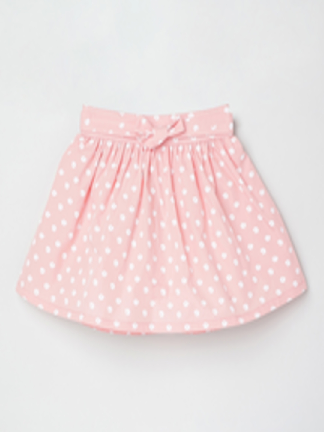 Buy Max Infant Girls Pink & White Floral Printed Flared Mini Skirt ...