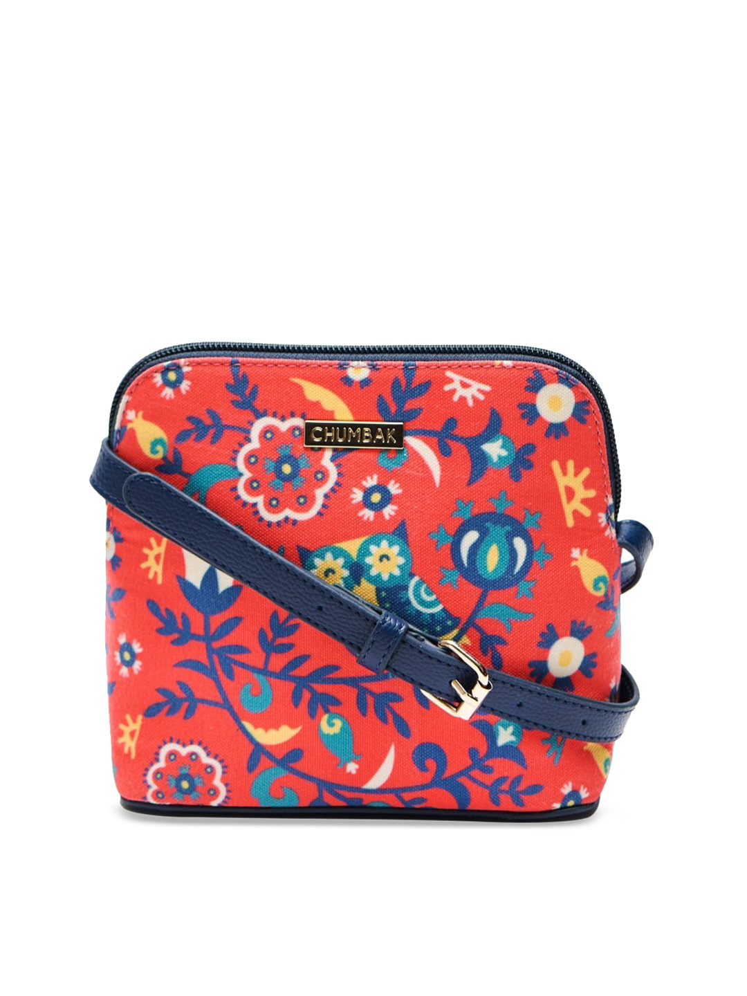 Buy Chumbak Multicoloured Printed Sling Bag Handbags for Women