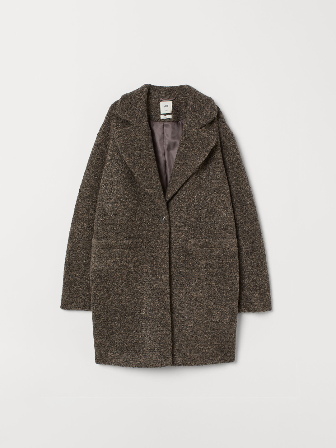 Buy H&M Women Brown Solid Wool Blend Coat Coats for Women 14258578 Myntra