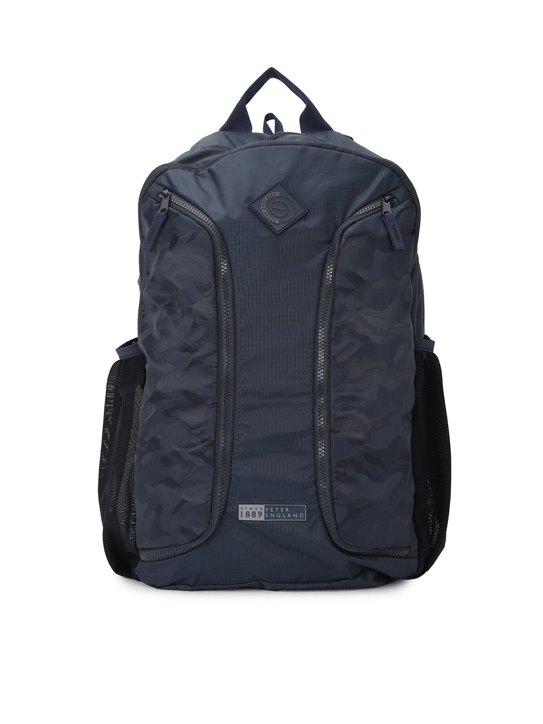 Buy Peter England Men Navy Blue & Black Backpacks Backpacks for Men