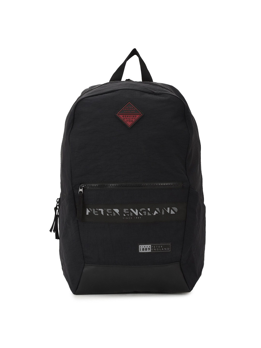 Buy Peter England Men Black Brand Logo Backpacks Backpacks for Men