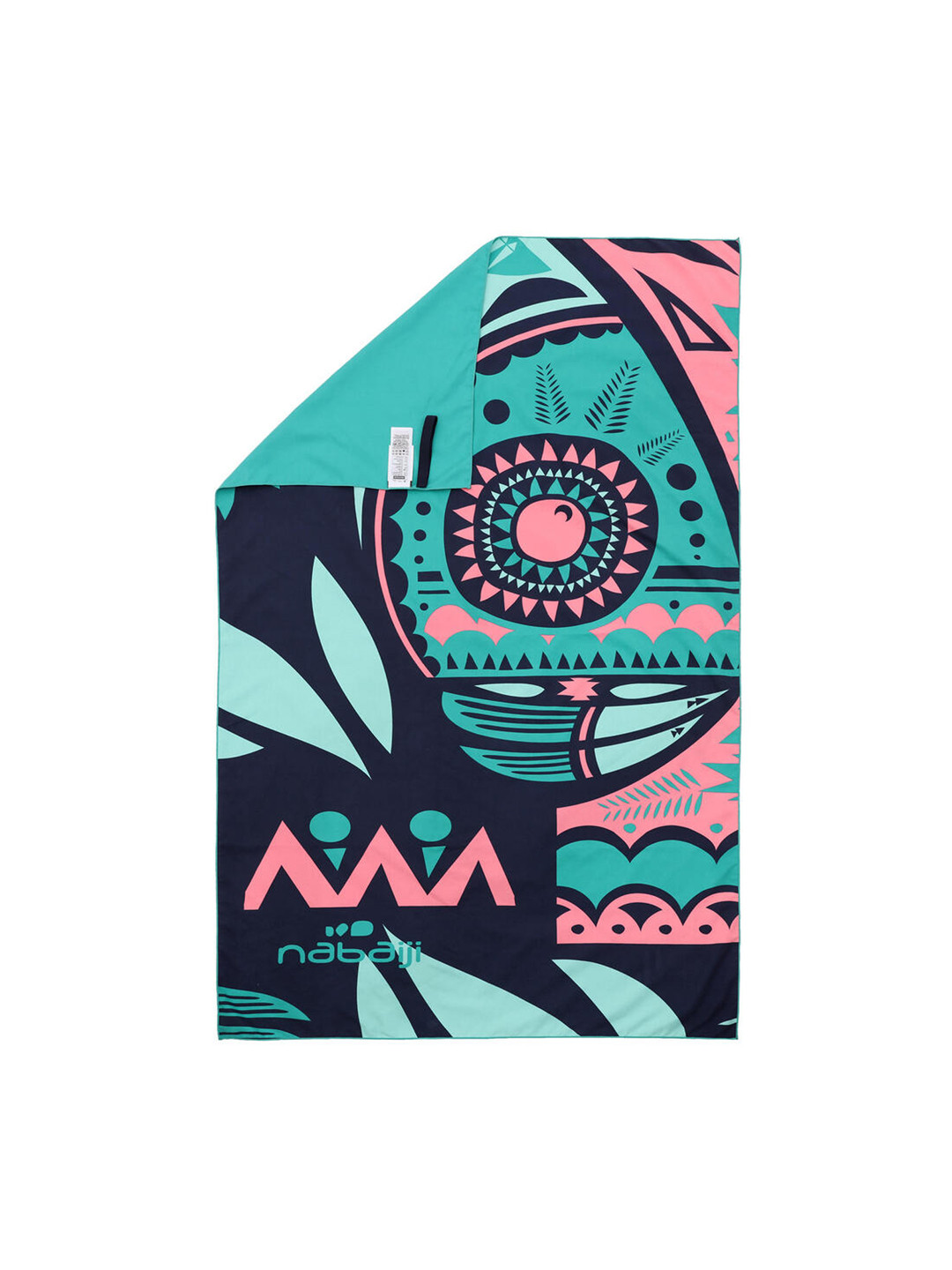 Buy Nabaiji By Decathlon Unisex Navy Blue & Green Printed 210 GSM Quick