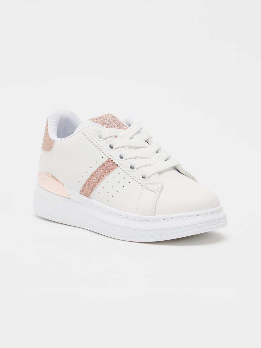 Buy Shoexpress Girls White Solid Sneakers Casual Shoes for Girls