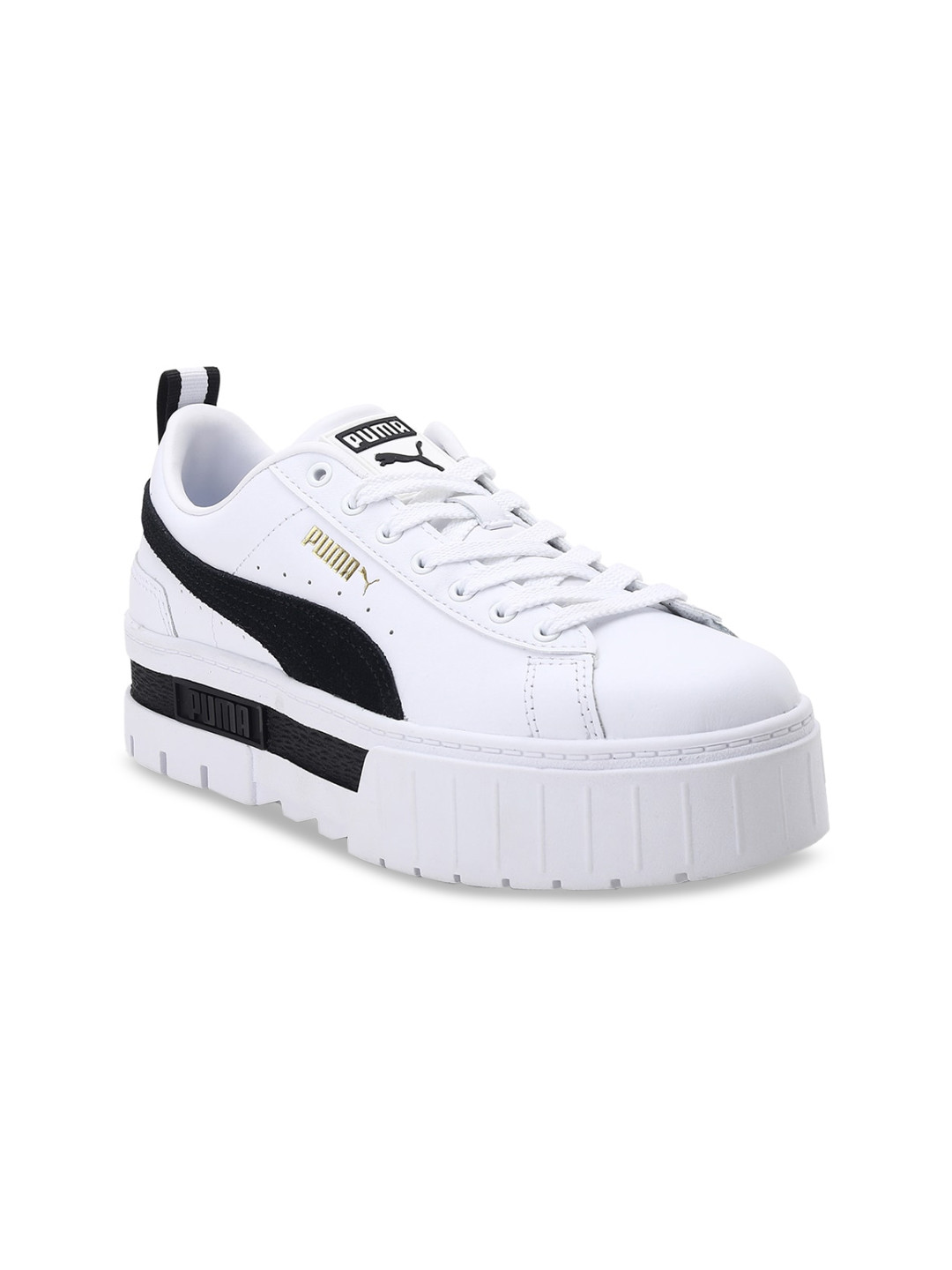 Buy Puma Women White Leather Sneakers - Casual Shoes for Women 14436692