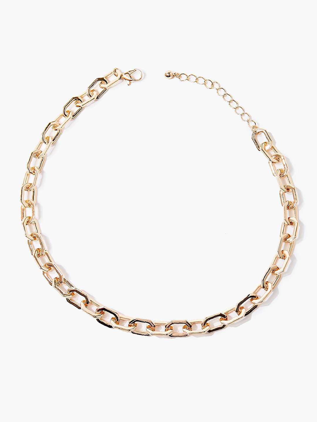 Buy FOREVER 21 Gold Toned Metal Chain Necklace And Chains for Women