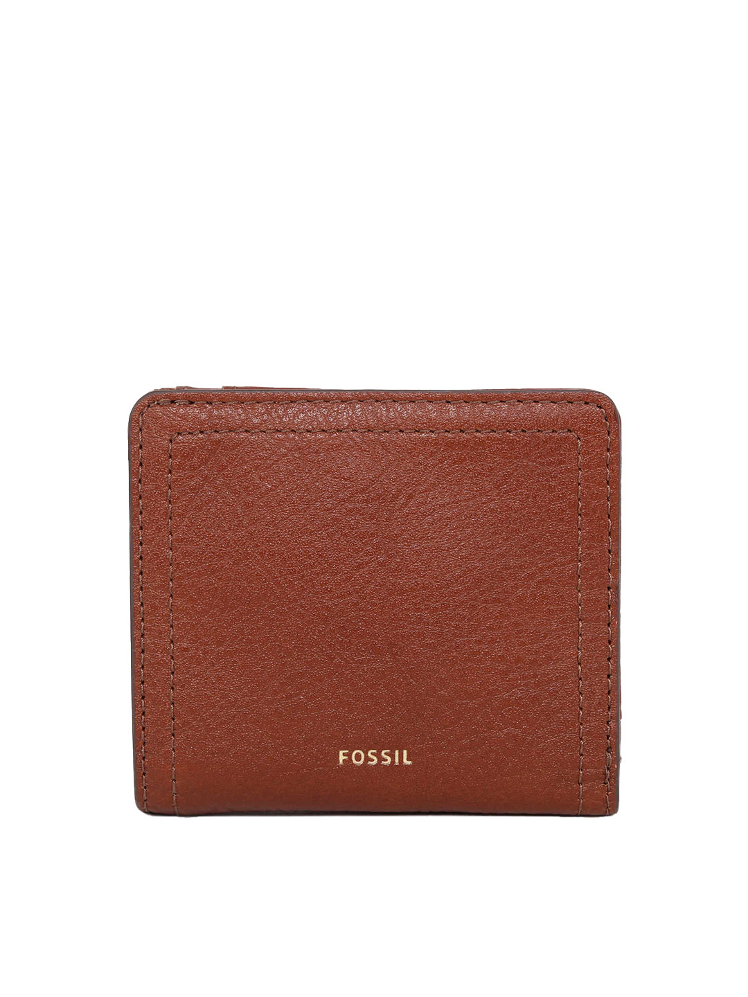 Buy Fossil Women Brown Textured PU Card Holder Wallets for Women