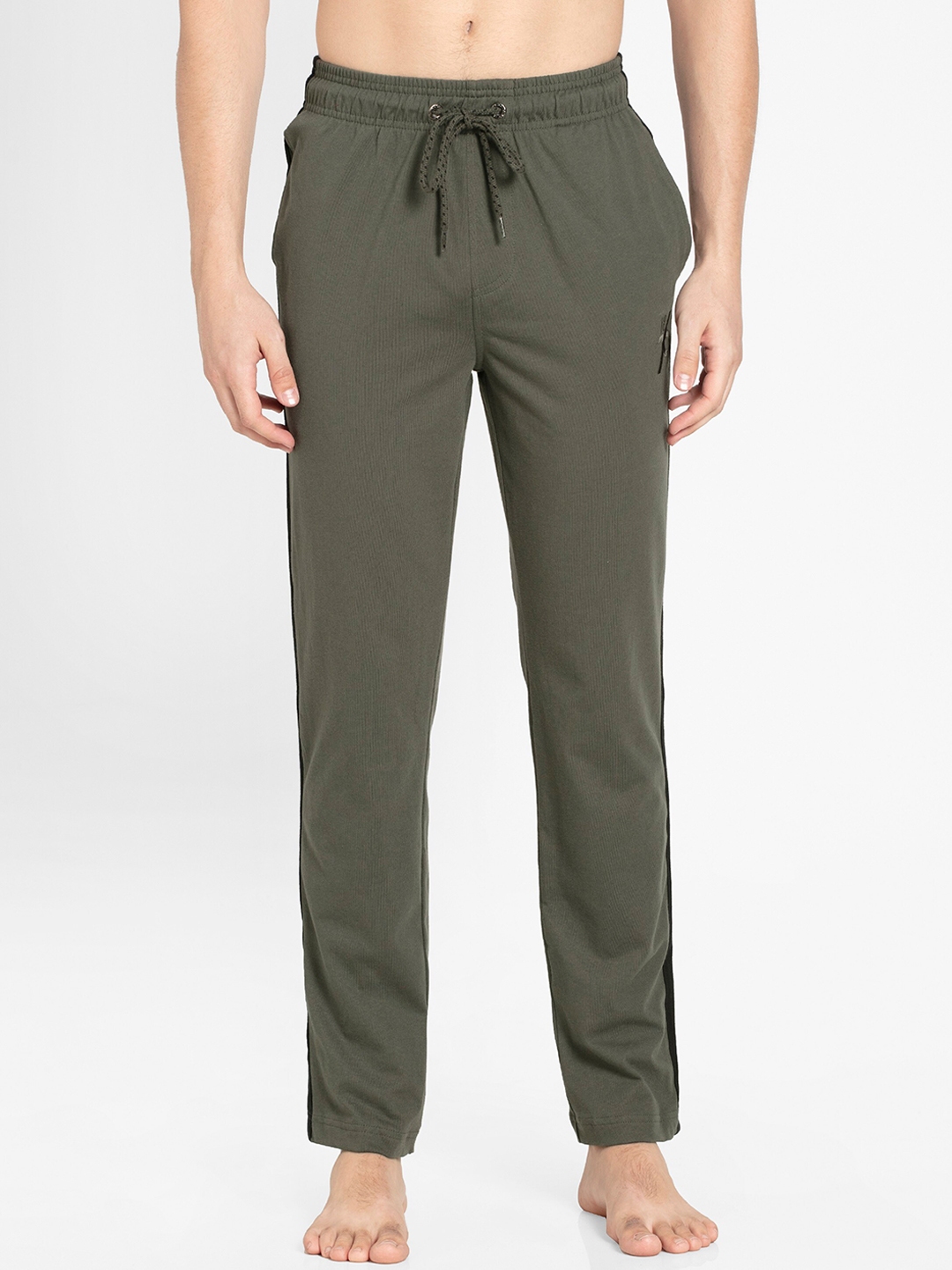 avolt solid men light green olive track pants