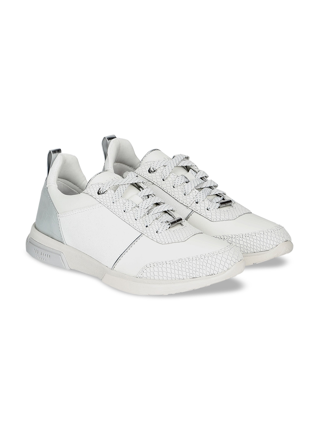 Buy Ted Baker Women White Leather Sneakers - Casual Shoes for Women ...