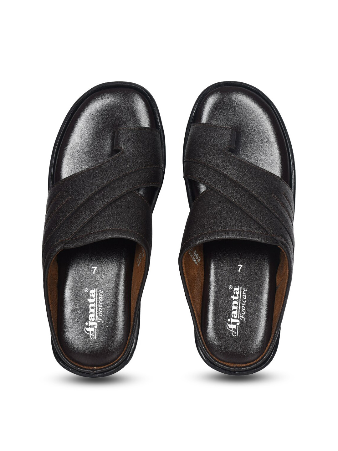 Buy Ajanta Men Black Comfort Sandals Sandals for Men 14522496 Myntra