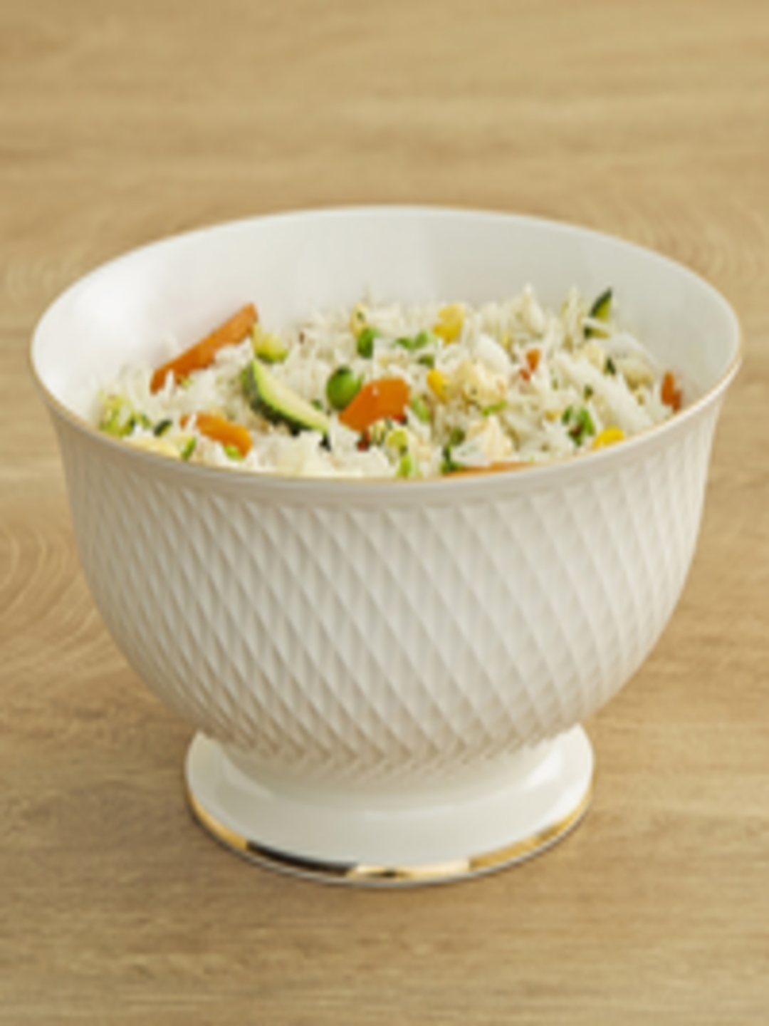 Buy Home Centre White Divine Ceramic Salad Bowl -  - Home for Unisex