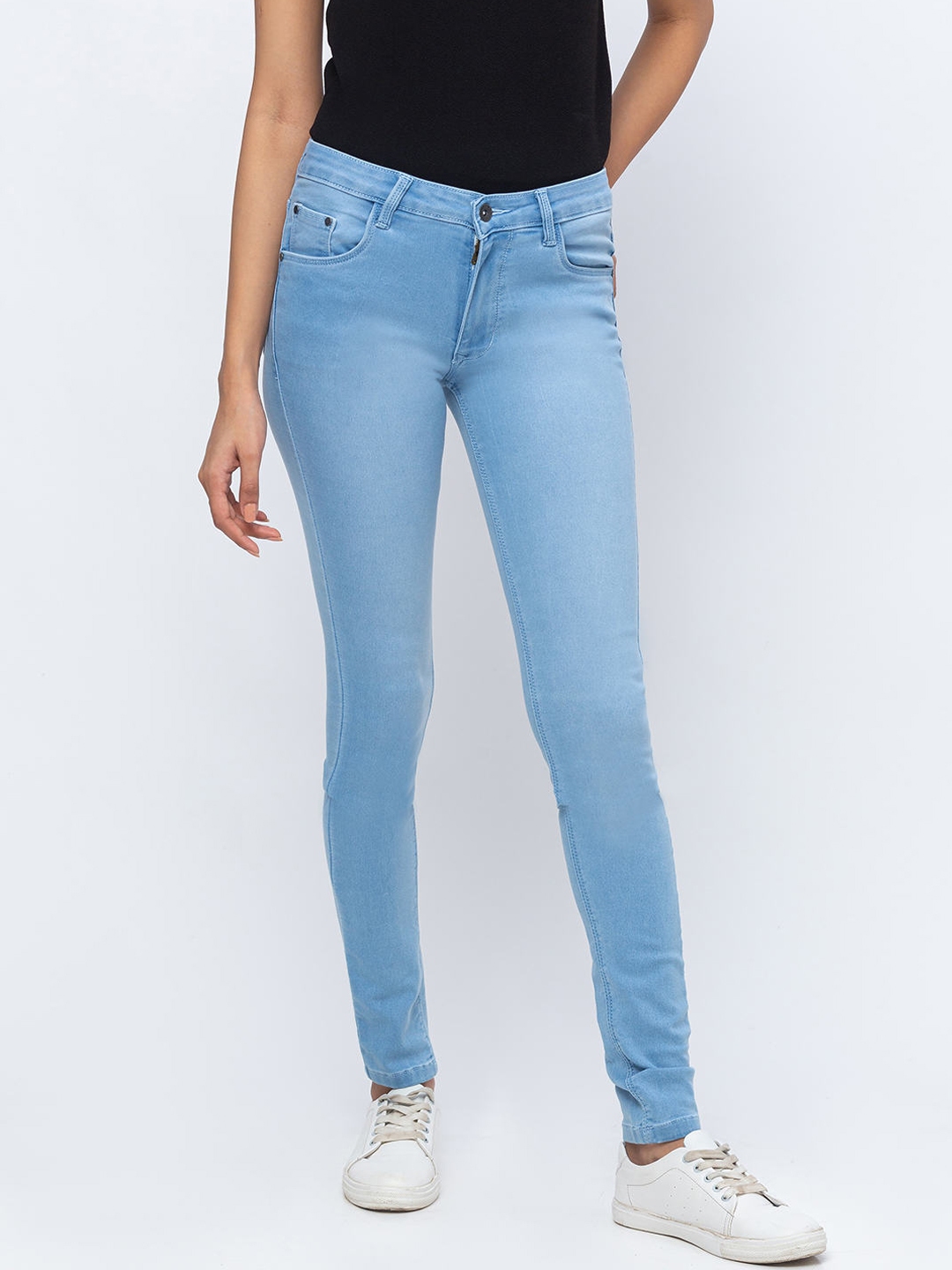 Buy ZOLA Women Blue Slim Fit Jeans - Jeans for Women 14546494 | Myntra