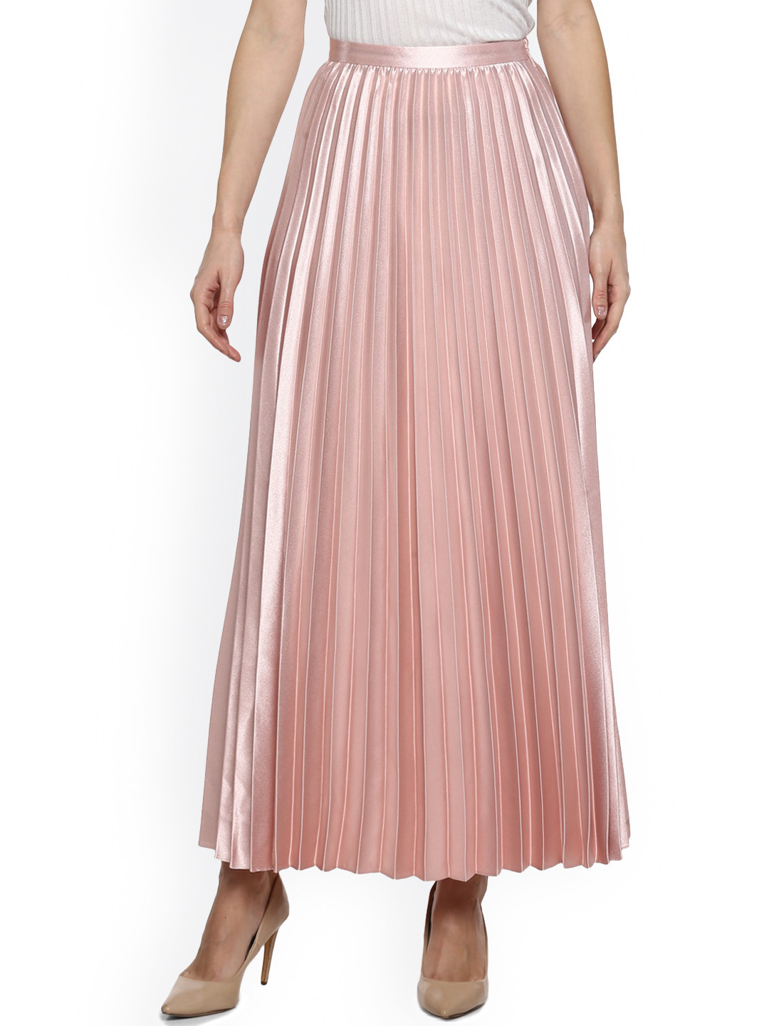Buy Ted Baker Women Pink Solid Flared Maxi Skirt Skirts for Women