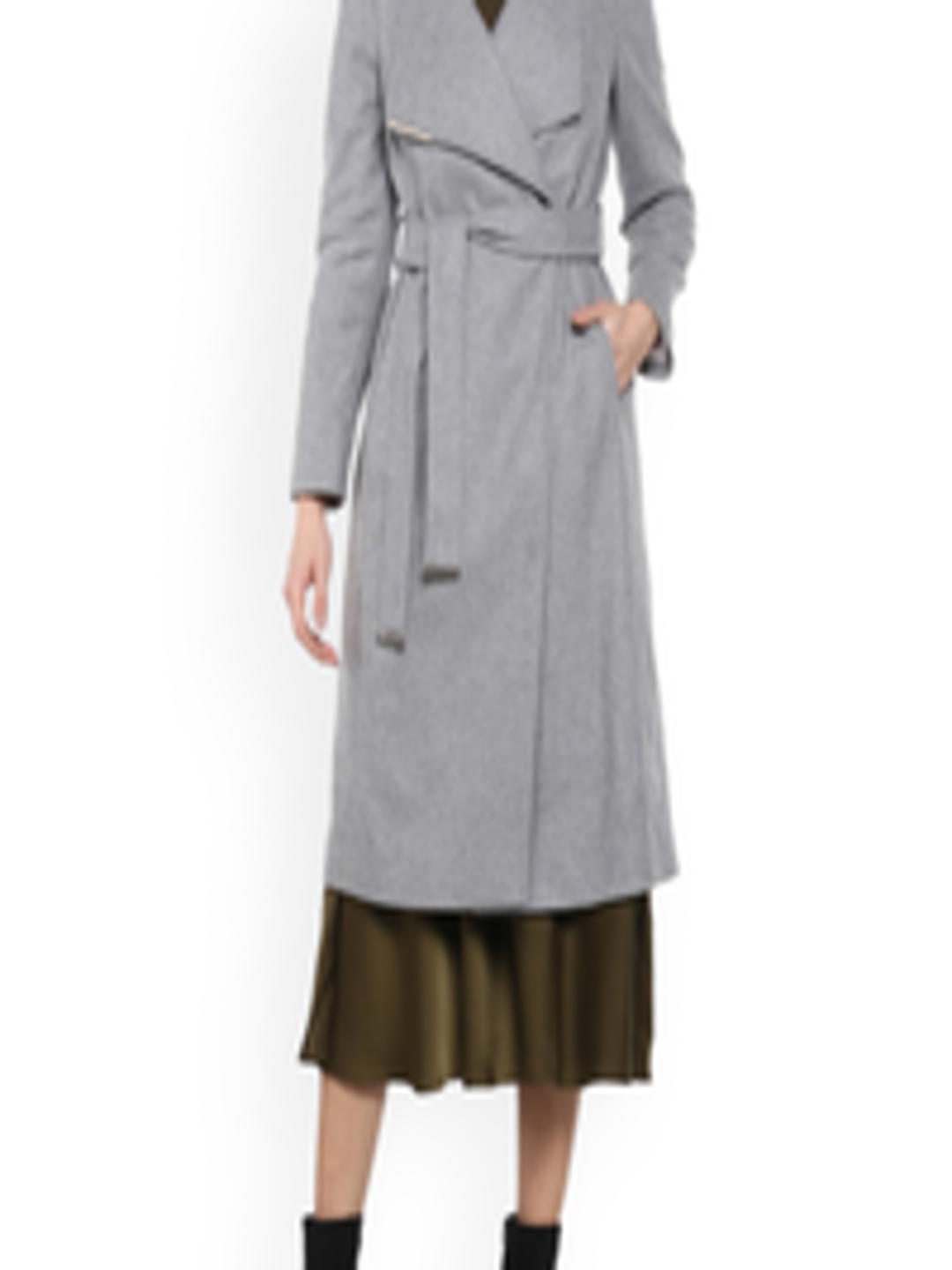 Buy Ted Baker Women Grey Longline Tailored Jacket - Jackets for Women ...