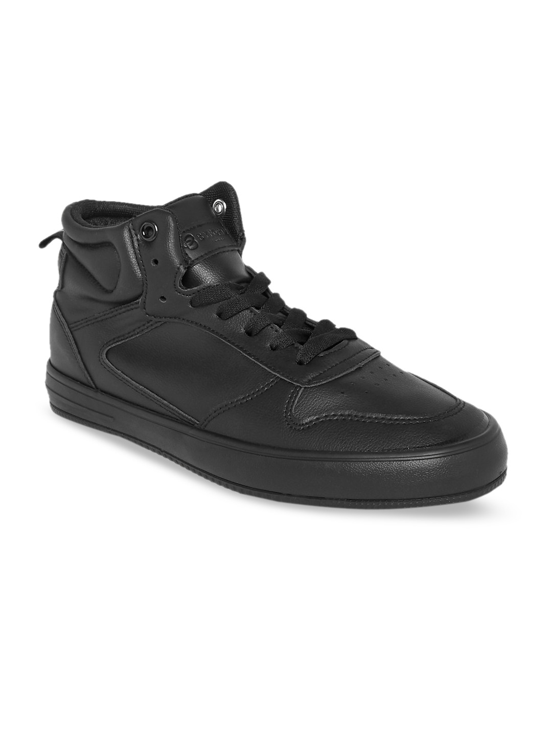 Buy BYFORD By Pantaloons Men Black Leather Sneakers