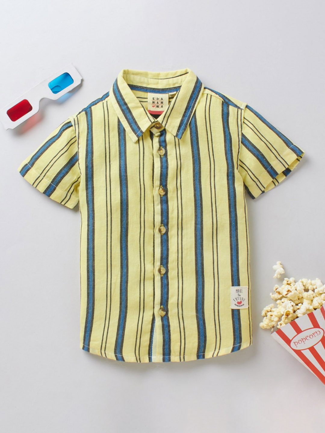 cartoon characters black and yellow striped shirts